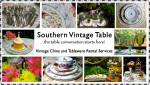 Southern Vintage Table Vintage China Rental NC