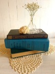 Vintage Books with Doilies