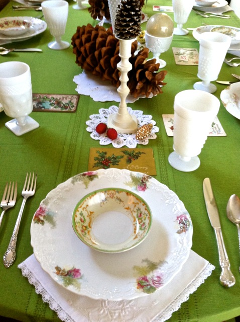 Southern Vintage Table Vintage China Rental NC