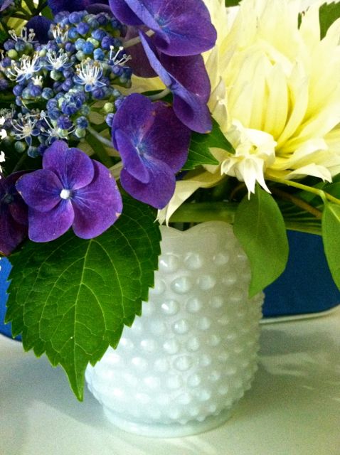 Milk Glass Vase Rental