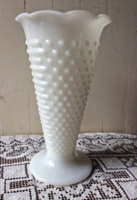 Large Vintage Milk Glass Vase