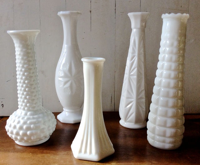 Milk Glass Vase Rental NC