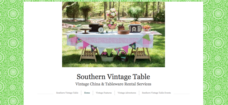 Southern Vintage Table Vintage China Rental NC