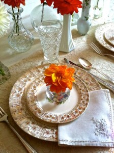 Southern Vintage Table Vintage China Rental NC