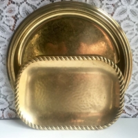 Vintage Brass Trays