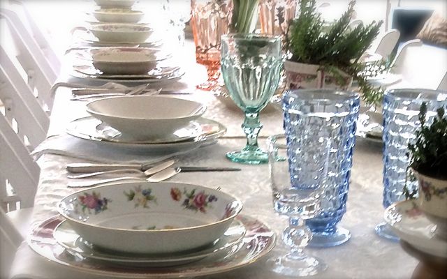 Southern Vintage Table Vintage China Rental NC