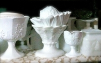 Assorted Vintage Milk Glass Pieces