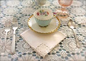 Southern Vintage Table Vintage China Rental NC