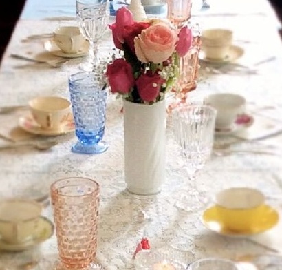 Southern Vintage Table Vintage China Rental NC