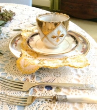 Vintage Flatware with Teacup