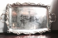 Vintage Large Silver-plate Tray