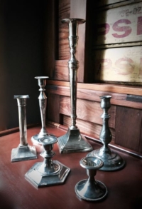 Assorted Vintage Silverplate Candle Holders