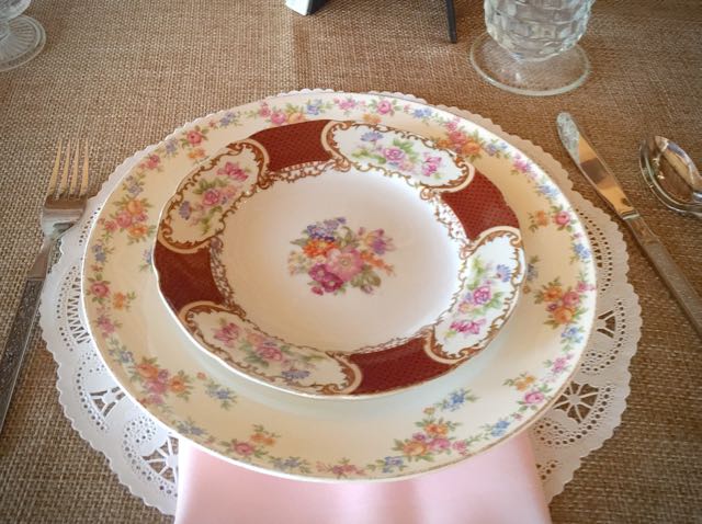 Southern Vintage Table Vintage China Rental NC