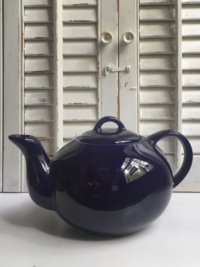 Vintage Cobalt Blue Teapot