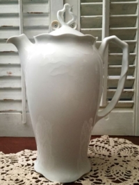 Vintage White Chocolate Pot