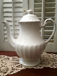 Vintage White Teapot