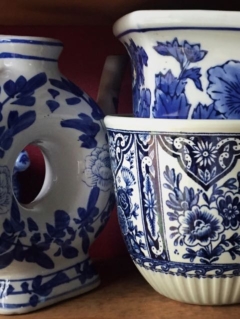 Vintage Blue and White Vases