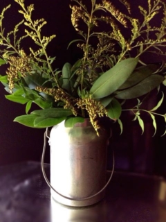 Vintage Metal Can Vase