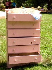 Vintage Pink Dresser