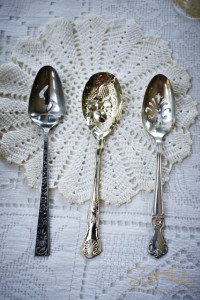 Vintage Flatware on Doily