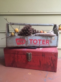 Vintage Red and Open Tool Boxes