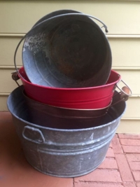 Vintage Galvanized Tubs