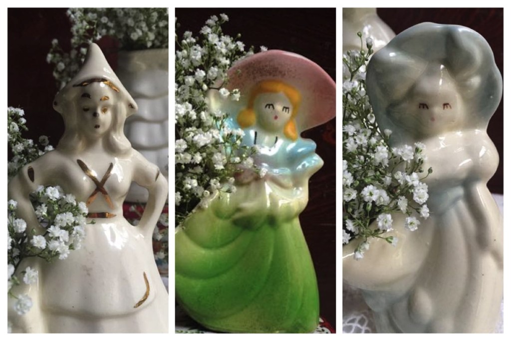 Vintage Girl Vases