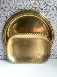 Vintage Brass Trays