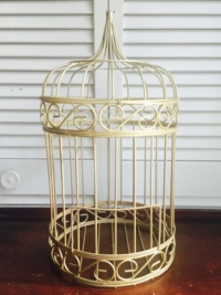 Vintage Gold Bird Cage