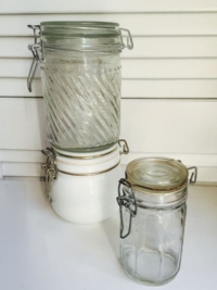 Vintage Jars with Wired Lid