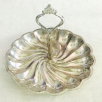 Vintage Silverplate Handled Tray