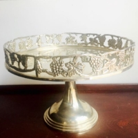 Vintage Silverplate Cake Stand