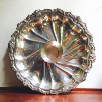 Vintage Silverplate Chip and Dip Tray