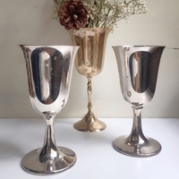 Vintage Silverplate Goblets