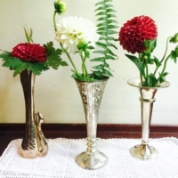 Vintage Silverplate Bud Vases