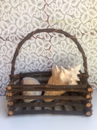 Vintage Twig Basket