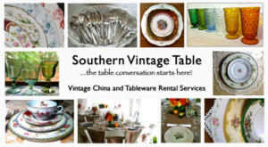 Southern Vintage Table Vintage China Rental NC