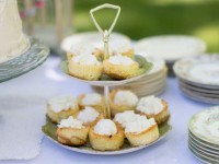 Cupcakes on Vintage Tiered Stand