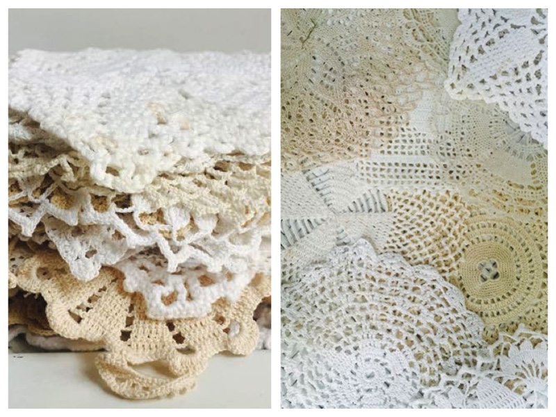 Vintage Doilies at Southern Vintage Table