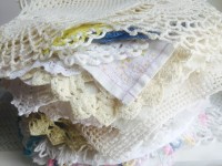 Stack of Vintage Medium Doilies