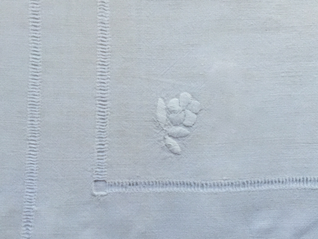 Cotton - Cream Embroidered Tablecloth