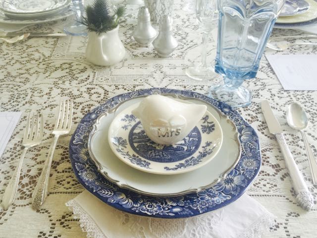 Southern Vintage Table Vintage China Rental