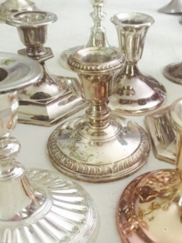 Vintage Silverplate Candle Holders