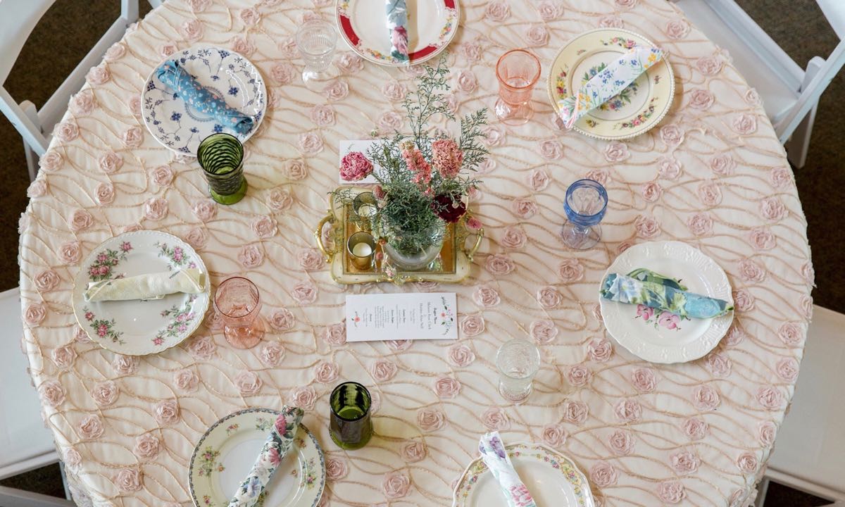 Southern Vintage Table Vintage China Rental