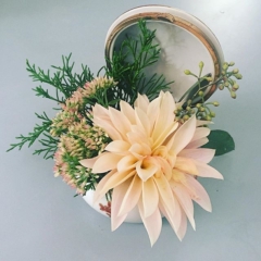 Vintage Hinged Vintage Trinket Box with Flowers