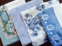 Blue Patterned Napkins