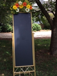 Gold Floor Blackboard