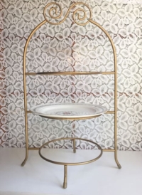 Vintage Gold Tiered Stand