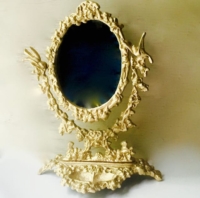 Vintage Gold Tabletop Mirror