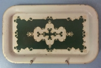 Vintage Green Design Metal Tray